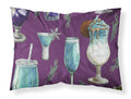 Drinks and Cocktails Purple Standard Pillowcase Lightweight Super Soft Easy Care Decorative Artwork Pillowcase, Standard