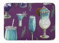 Drinks and Cocktails Purple Memory Foam Kitchen Mat Machine Washable Anti-Fatigue Cushion Comfort Bath or Kitchen Rug