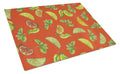 Lemons, Limes and Oranges Cutting Board Tempered Glass Kitchen Cutting Surface, Heat Resistant Chopping, Non-Slip Feet, Food Prep & Serving