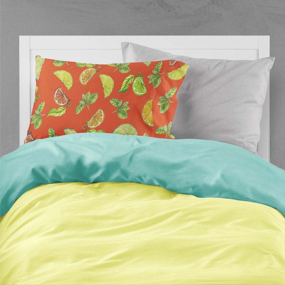 Lemons, Limes and Oranges Standard Pillowcase Lightweight Super Soft Easy Care Decorative Artwork Pillowcase, Standard