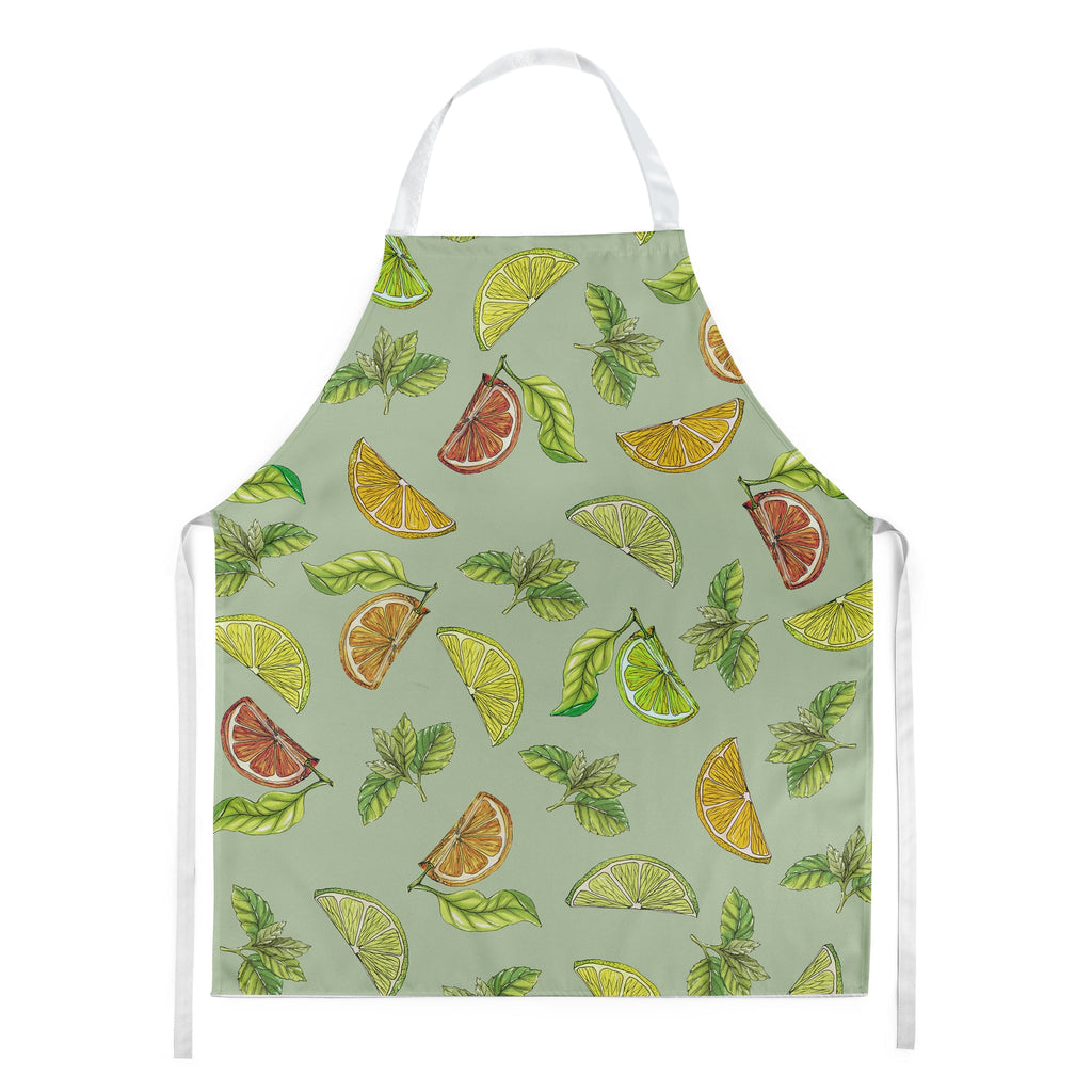Lemons, Limes and Oranges Apron Cooking Kitchen Server Baking Crafts Gardening for Adult Women Men, Unisex, Large, Multicolor