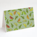 Lemons, Limes and Oranges Greeting Cards Pack of 8 Blank Cards with Envelopes Whimsical A7 Size 5x7