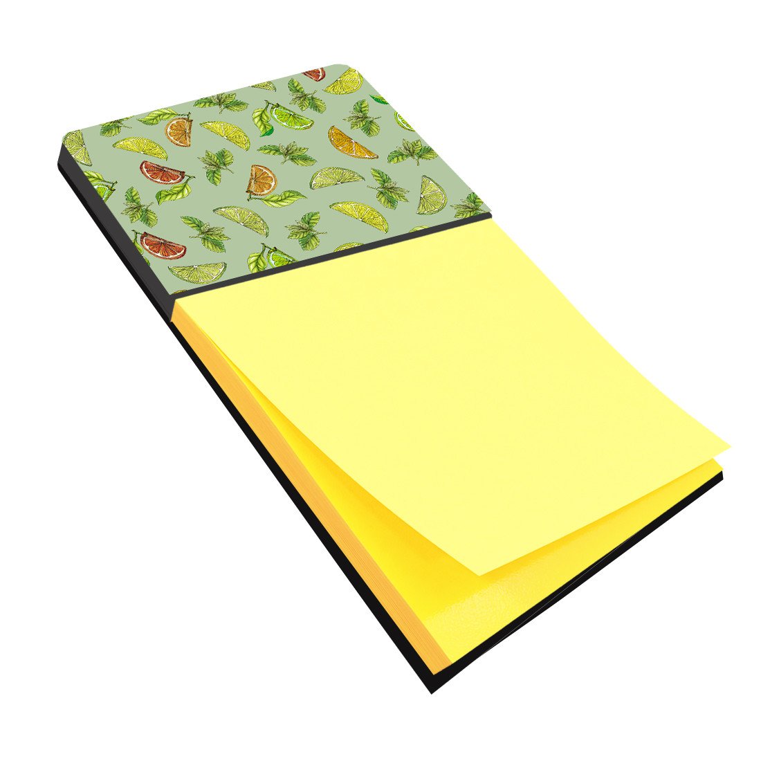 Lemons, Limes and Oranges Watercolor Sticky Note Holder Refillable Dispenser Desk Accessory 3x3 Pad Gift
