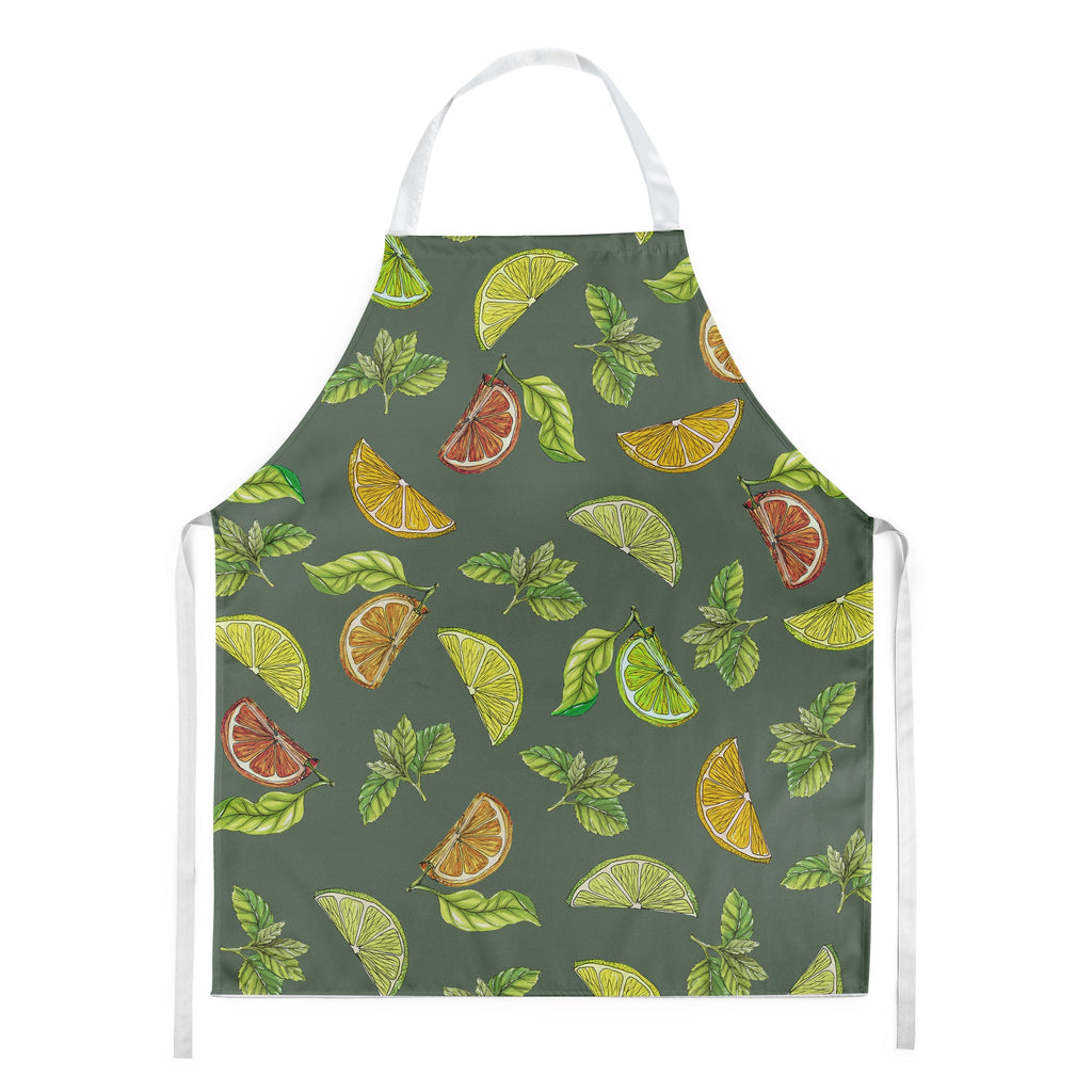 Lemons, Limes and Oranges Apron Cooking Kitchen Server Baking Crafts Gardening for Adult Women Men, Unisex, Large, Multicolor