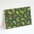 Lemons, Limes and Oranges Greeting Cards Pack of 8 Blank Cards with Envelopes Whimsical A7 Size 5x7