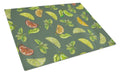 Lemons, Limes and Oranges Cutting Board Tempered Glass Kitchen Cutting Surface, Heat Resistant Chopping, Non-Slip Feet, Food Prep & Serving