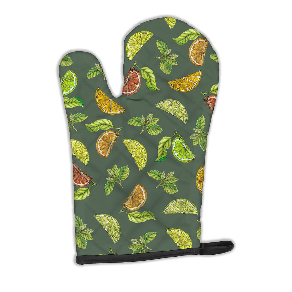 Lemons, Limes and Oranges Oven Mitt Heat Resistant Thick Oven Mitt for Hot Pans and Oven, Kitchen Mitt Protect Hands, Cooking Baking Glove