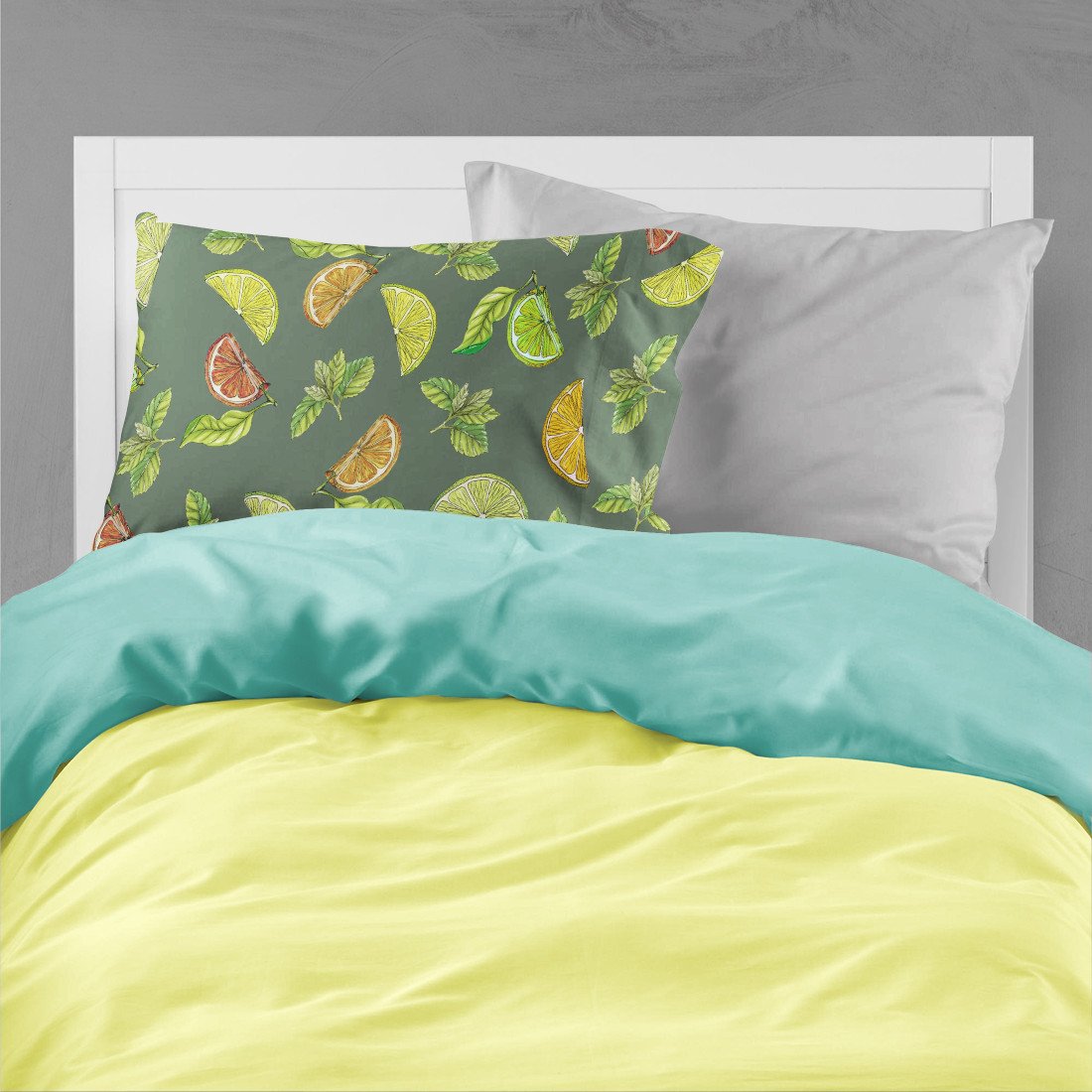Lemons, Limes and Oranges Standard Pillowcase Lightweight Super Soft Easy Care Decorative Artwork Pillowcase, Standard