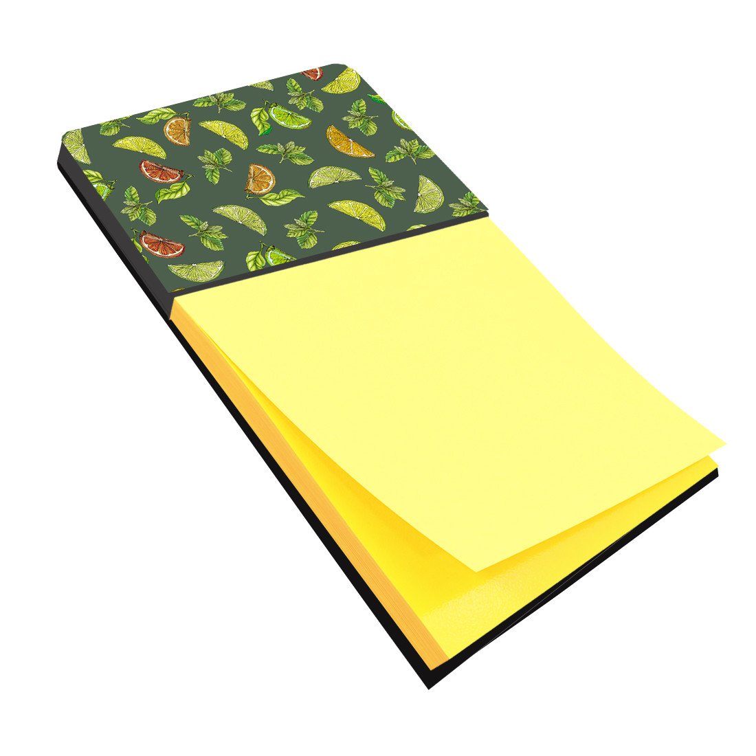 Lemons, Limes and Oranges Watercolor Sticky Note Holder Refillable Dispenser Desk Accessory 3x3 Pad Gift