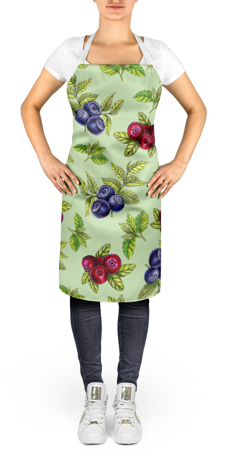 Berries in Green Apron Cooking Kitchen Server Baking Crafts Gardening for Adult Women Men, Unisex, Large, Multicolor