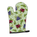 Berries in Green Oven Mitt Heat Resistant Thick Oven Mitt for Hot Pans and Oven, Kitchen Mitt Protect Hands, Cooking Baking Glove