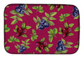 Berries Dish Drying Mat Absorbent Dish Drying Mat Pad for Kitchen Counter Dish Drainer Mat for Countertop, 14 x 21", Multicolor