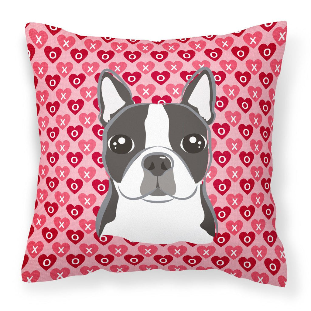 Boston Terrier Decorative Throw Pillow 18x18 Indoor Outdoor Accent Cushion, Fabric Cover with Insert for Sofa, Bed, Porch & Living Room