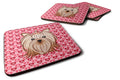 Yorkie Yorkishire Terrier Foam Coasters Set of 4 Cup Coasters for Indoor Outdoor, Tabletop Protection, Anti Slip, Mouse pad Material