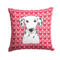 Dalmatian Decorative Throw Pillow 14x14 Indoor Outdoor Accent Cushion, Fabric Cover with Insert for Sofa, Bed, Porch & Living Room