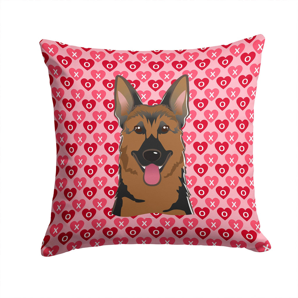 German Shepherd Decorative Throw Pillow 14x14 Indoor Outdoor Accent Cushion, Fabric Cover with Insert for Sofa, Bed, Porch & Living Room