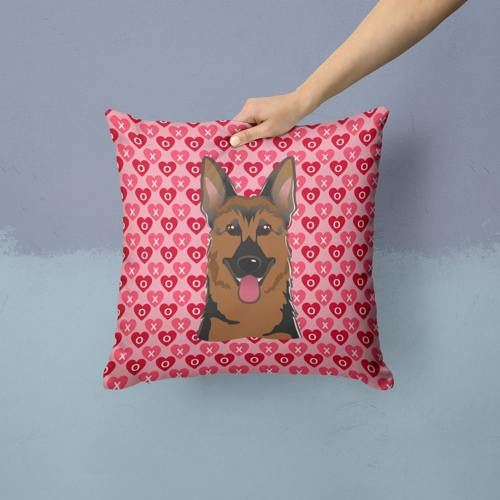 German Shepherd Decorative Throw Pillow 14x14 Indoor Outdoor Accent Cushion, Fabric Cover with Insert for Sofa, Bed, Porch & Living Room