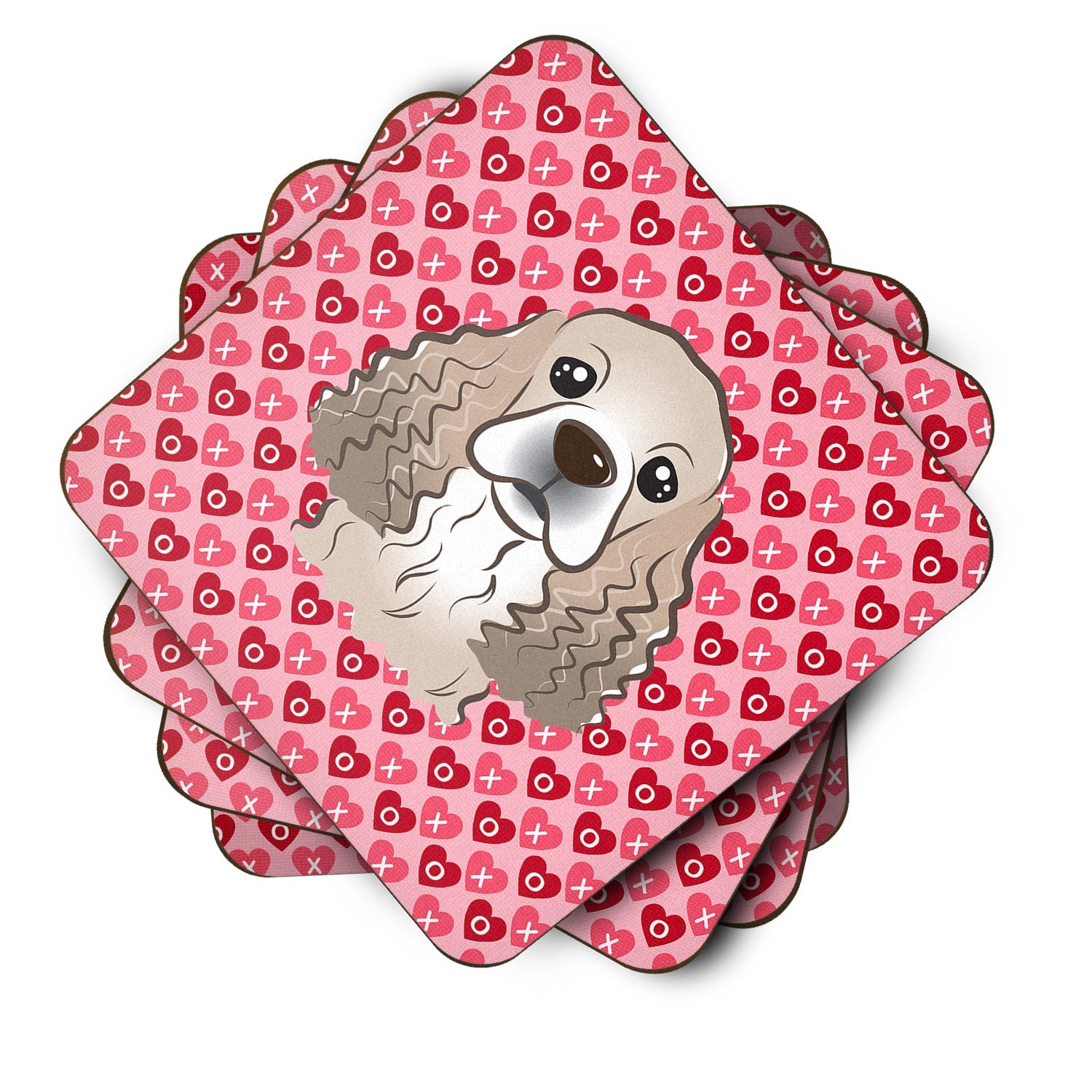 Cocker Spaniel Foam Coasters Set of 4 Cup Coasters for Indoor Outdoor, Tabletop Protection, Anti Slip, Mouse pad Material