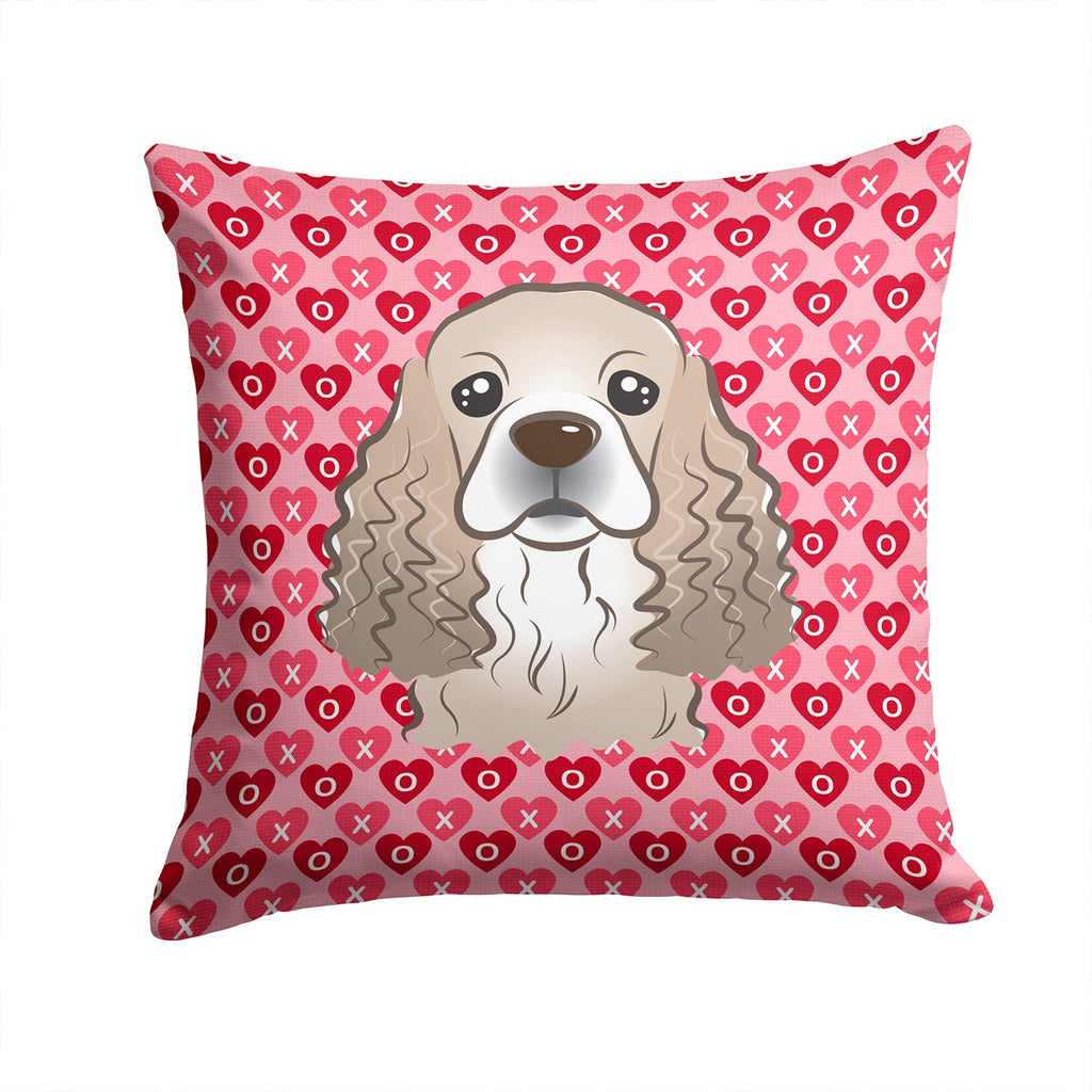 Cocker Spaniel Decorative Throw Pillow 14x14 Indoor Outdoor Accent Cushion, Fabric Cover with Insert for Sofa, Bed, Porch & Living Room