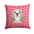 Cocker Spaniel Decorative Throw Pillow 14x14 Indoor Outdoor Accent Cushion, Fabric Cover with Insert for Sofa, Bed, Porch & Living Room