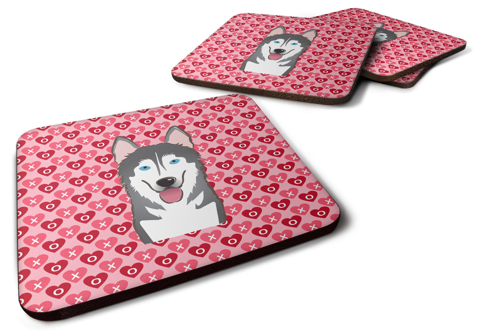 Alaskan Malamute Foam Coasters Set of 4 Cup Coasters for Indoor Outdoor, Tabletop Protection, Anti Slip, Mouse pad Material