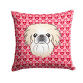 Pekingese Decorative Throw Pillow 14x14 Indoor Outdoor Accent Cushion, Fabric Cover with Insert for Sofa, Bed, Porch & Living Room