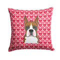 Boxer Decorative Throw Pillow 14x14 Indoor Outdoor Accent Cushion, Fabric Cover with Insert for Sofa, Bed, Porch & Living Room