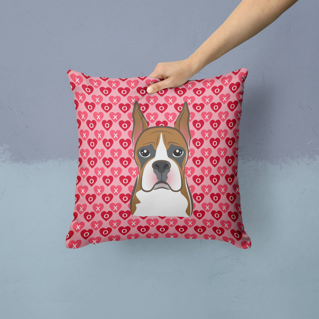 Boxer Decorative Throw Pillow 14x14 Indoor Outdoor Accent Cushion, Fabric Cover with Insert for Sofa, Bed, Porch & Living Room
