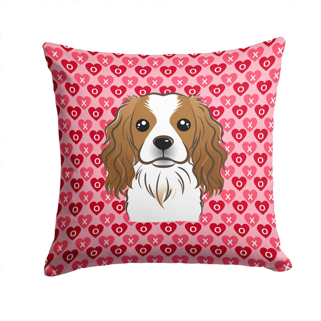 Cavalier Spaniel Decorative Throw Pillow 14x14 Indoor Outdoor Accent Cushion, Fabric Cover with Insert for Sofa, Bed, Porch & Living Room