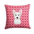 Westie Decorative Throw Pillow 14x14 Indoor Outdoor Accent Cushion, Fabric Cover with Insert for Sofa, Bed, Porch & Living Room