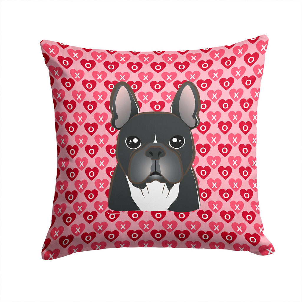 French Bulldog Decorative Throw Pillow 14x14 Indoor Outdoor Accent Cushion, Fabric Cover with Insert for Sofa, Bed, Porch & Living Room
