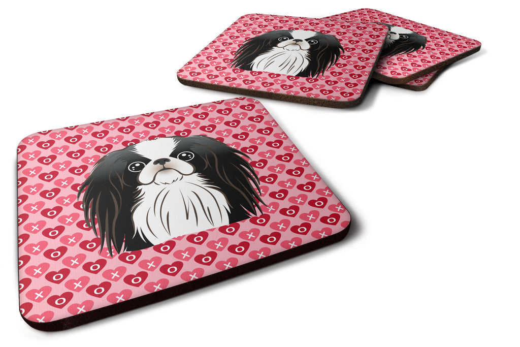Japanese Chin Foam Coasters Set of 4 Cup Coasters for Indoor Outdoor, Tabletop Protection, Anti Slip, Mouse pad Material