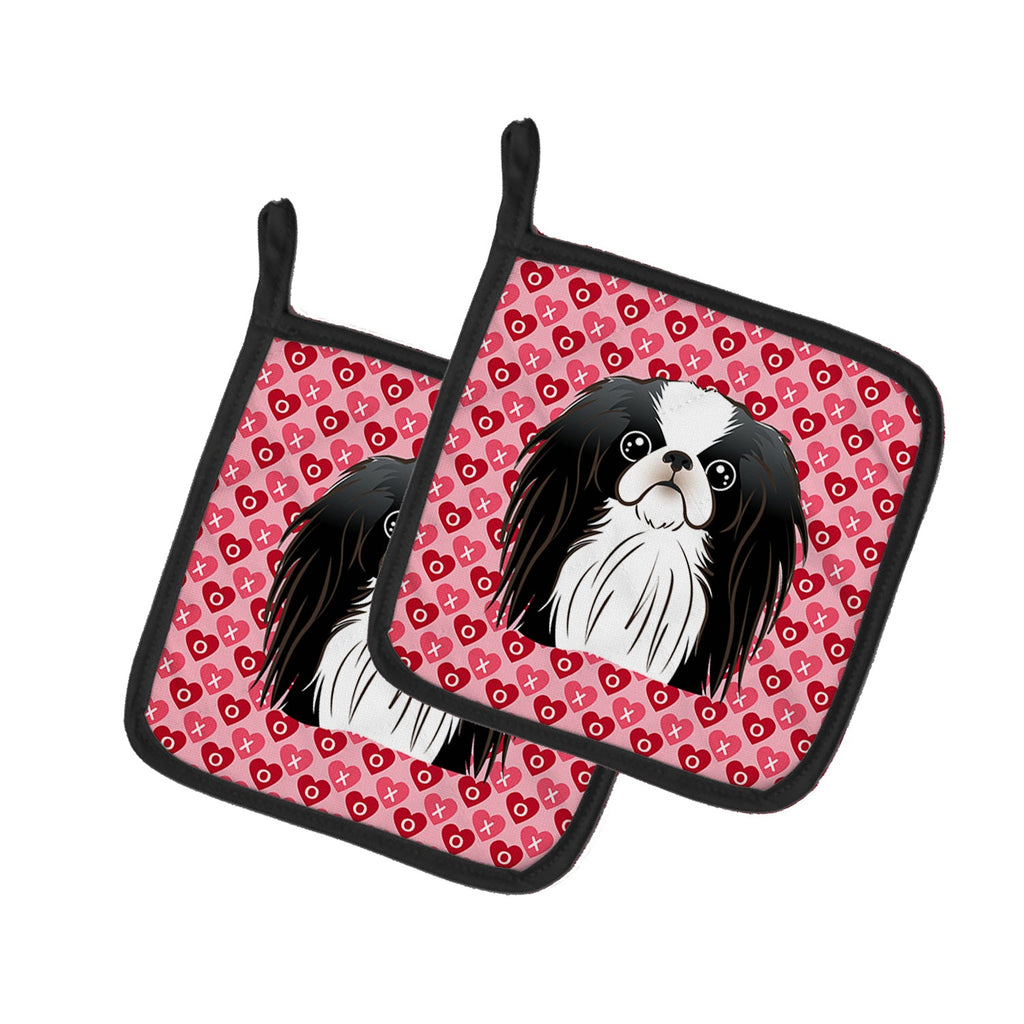 Japanese Chin Pot Holder Set of 2 Heat Resistant Quilted Hot Pads 7.5 x 7.5 Inch, Insulated Kitchen Trivets for Cooking & Baking