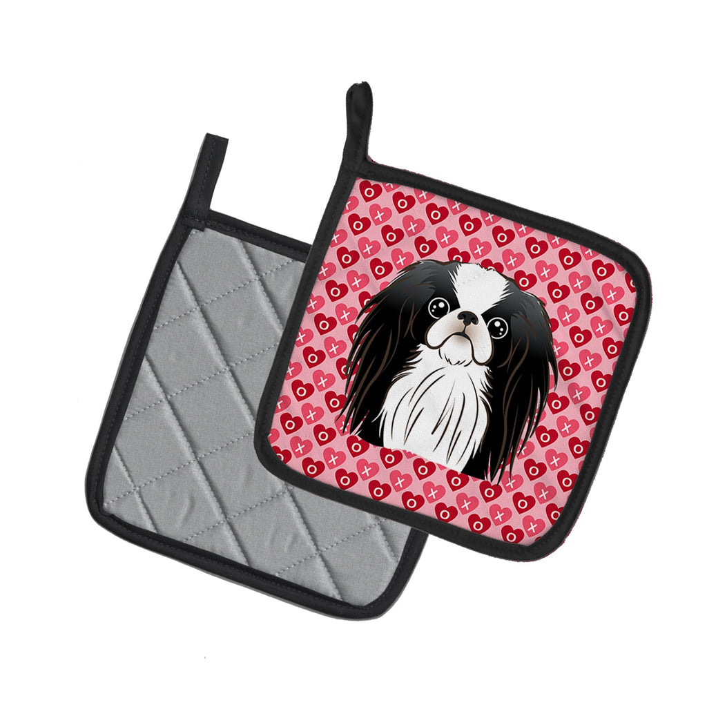 Japanese Chin Pot Holder Set of 2 Heat Resistant Quilted Hot Pads 7.5 x 7.5 Inch, Insulated Kitchen Trivets for Cooking & Baking