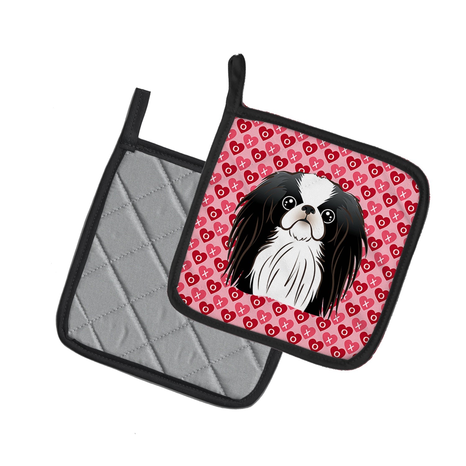 Japanese Chin Pot Holder Set of 2 Heat Resistant Quilted Hot Pads 7.5 x 7.5 Inch, Insulated Kitchen Trivets for Cooking & Baking