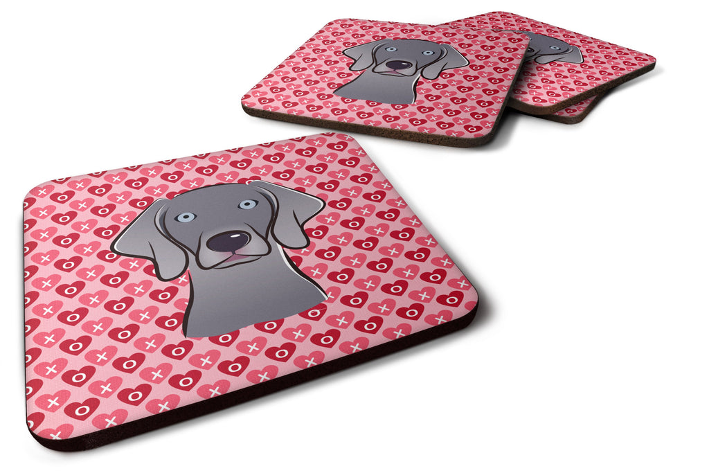 Weimaraner Foam Coasters Set of 4 Cup Coasters for Indoor Outdoor, Tabletop Protection, Anti Slip, Mouse pad Material