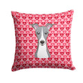 Italian Greyhound Decorative Throw Pillow 14x14 Indoor Outdoor Accent Cushion, Fabric Cover with Insert for Sofa, Bed, Porch & Living Room