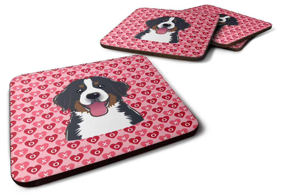 Bernese Mountain Dog Foam Coasters Set of 4 Cup Coasters for Indoor Outdoor, Tabletop Protection, Anti Slip, Mouse pad Material