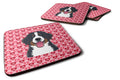 Bernese Mountain Dog Foam Coasters Set of 4 Cup Coasters for Indoor Outdoor, Tabletop Protection, Anti Slip, Mouse pad Material