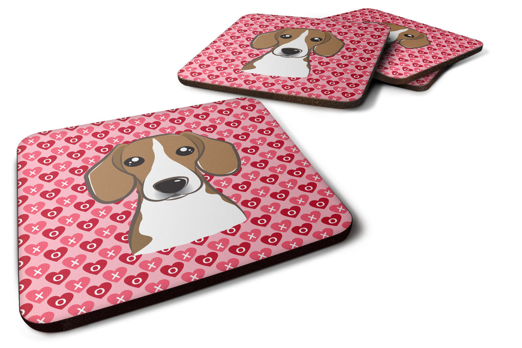 Beagle Foam Coasters Set of 4 Cup Coasters for Indoor Outdoor, Tabletop Protection, Anti Slip, Mouse pad Material