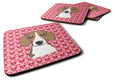 Beagle Foam Coasters Set of 4 Cup Coasters for Indoor Outdoor, Tabletop Protection, Anti Slip, Mouse pad Material