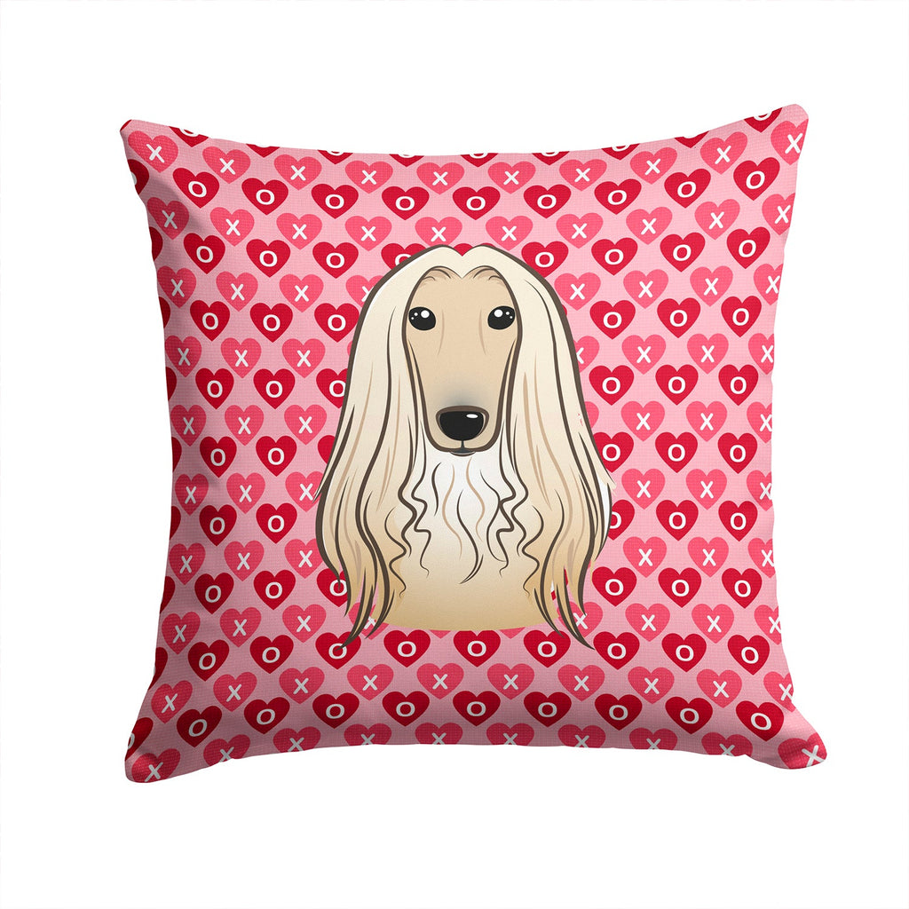 Afghan Hound Decorative Throw Pillow 14x14 Indoor Outdoor Accent Cushion, Fabric Cover with Insert for Sofa, Bed, Porch & Living Room