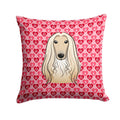 Afghan Hound Decorative Throw Pillow 14x14 Indoor Outdoor Accent Cushion, Fabric Cover with Insert for Sofa, Bed, Porch & Living Room