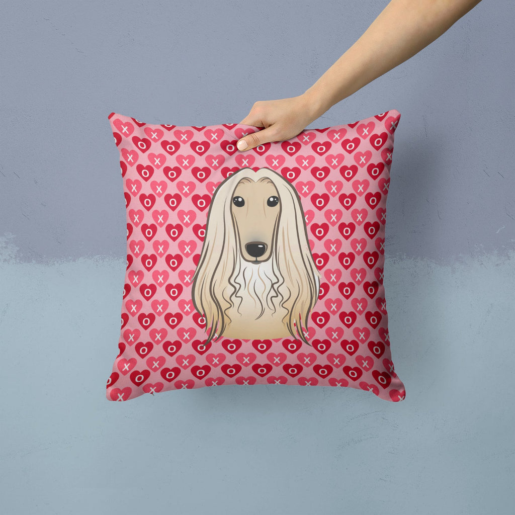 Afghan Hound Decorative Throw Pillow 14x14 Indoor Outdoor Accent Cushion, Fabric Cover with Insert for Sofa, Bed, Porch & Living Room