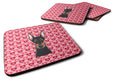 Doberman Pinscher Foam Coasters Set of 4 Cup Coasters for Indoor Outdoor, Tabletop Protection, Anti Slip, Mouse pad Material