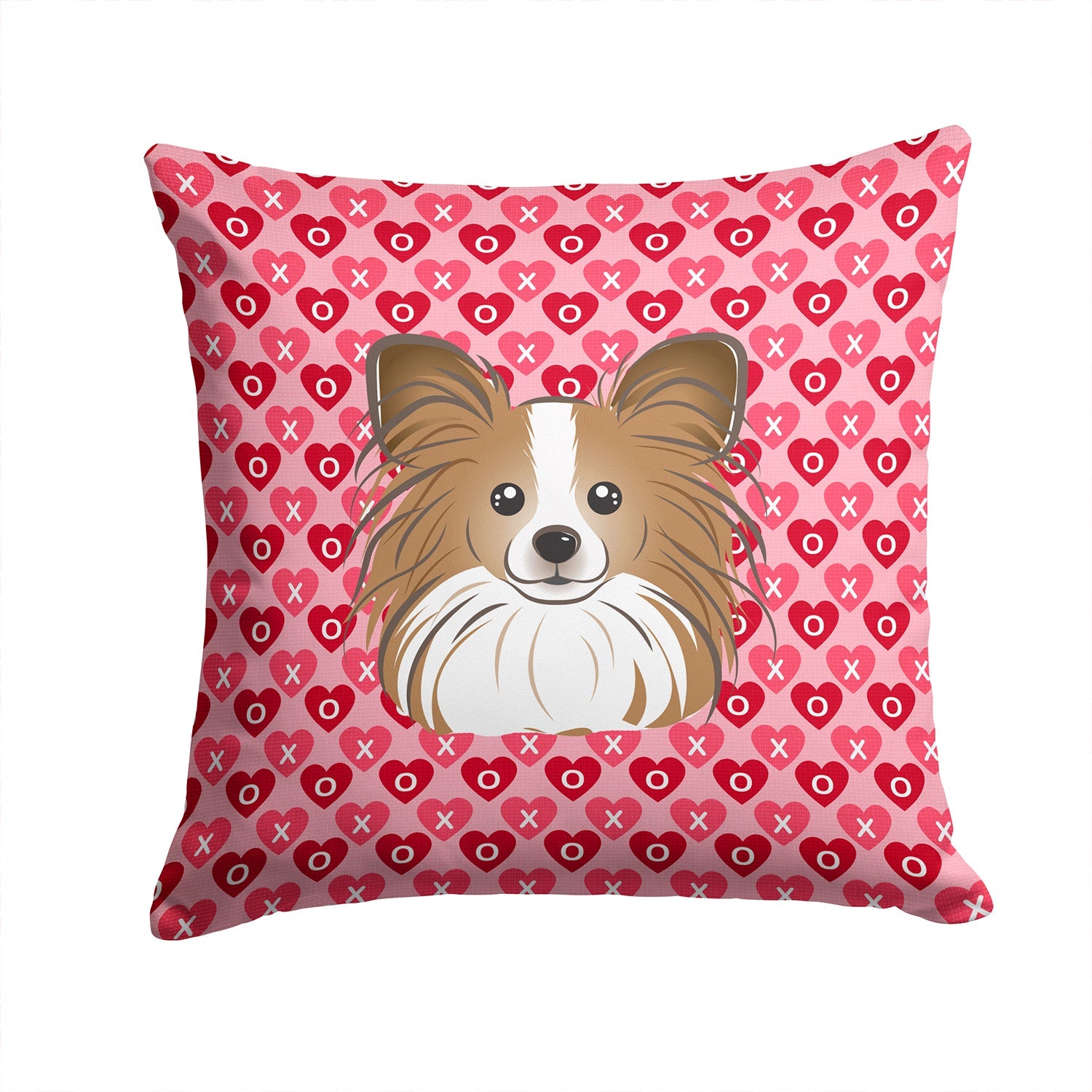 Papillon Decorative Throw Pillow 14x14 Indoor Outdoor Accent Cushion, Fabric Cover with Insert for Sofa, Bed, Porch & Living Room