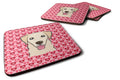Golden Retriever Foam Coasters Set of 4 Cup Coasters for Indoor Outdoor, Tabletop Protection, Anti Slip, Mouse pad Material