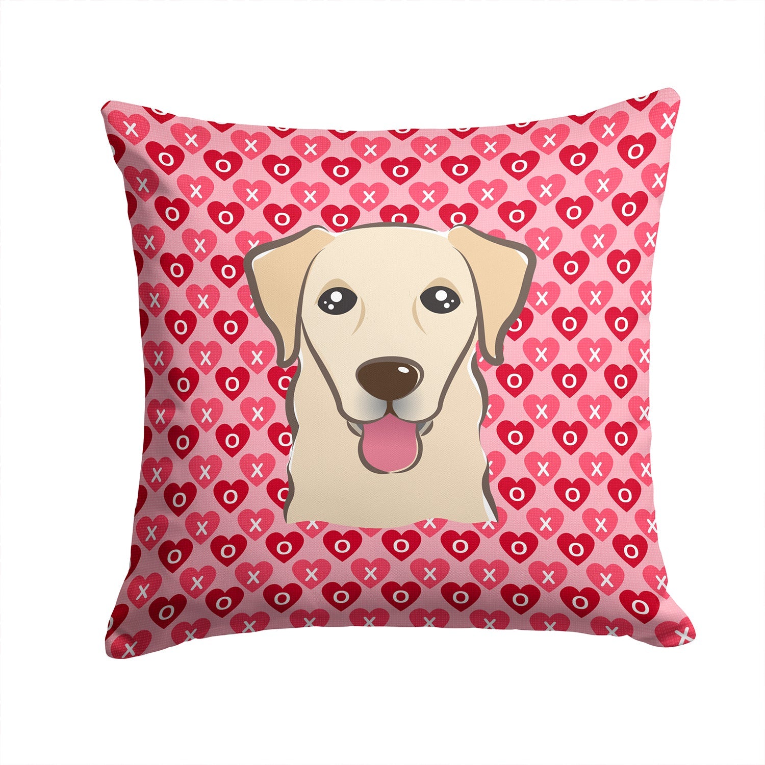 Golden Retriever Decorative Throw Pillow 14x14 Indoor Outdoor Accent Cushion, Fabric Cover with Insert for Sofa, Bed, Porch & Living Room