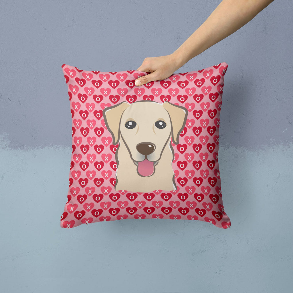 Golden Retriever Decorative Throw Pillow 14x14 Indoor Outdoor Accent Cushion, Fabric Cover with Insert for Sofa, Bed, Porch & Living Room