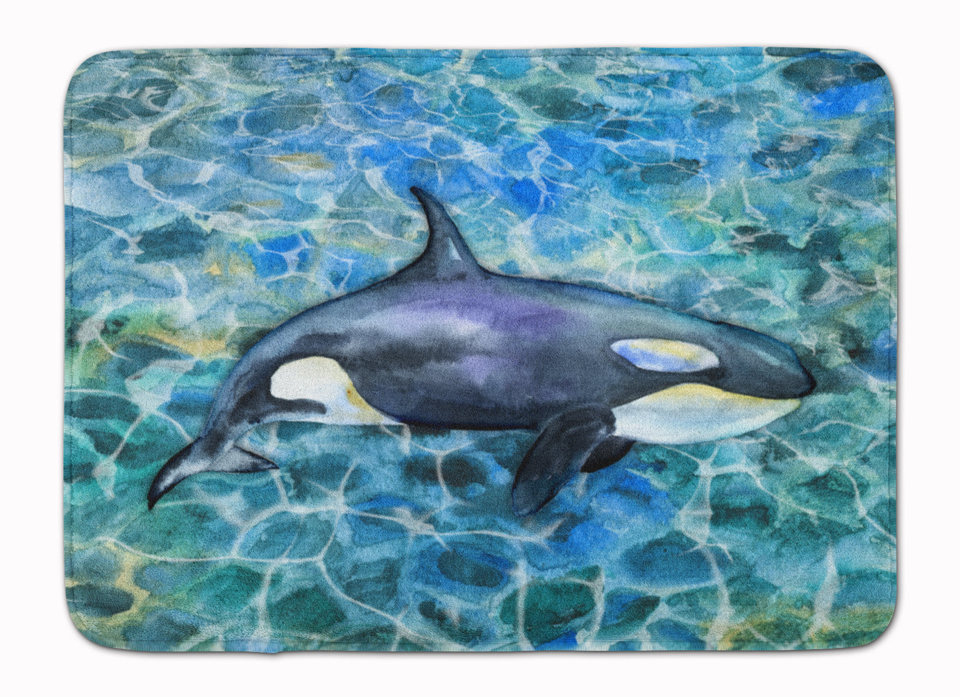 Killer Whale Orca Memory Foam Kitchen Mat Machine Washable Anti-Fatigue Cushion Comfort Bath or Kitchen Rug